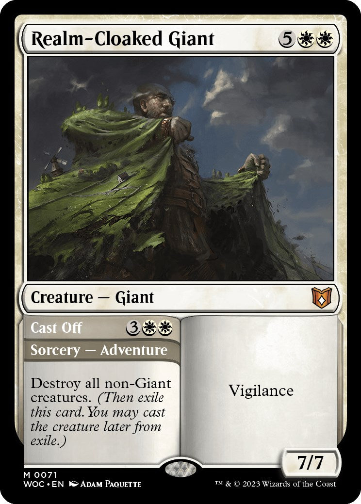 Realm-Cloaked Giant // Cast Off [Wilds of Eldraine Commander] - Destination Retro