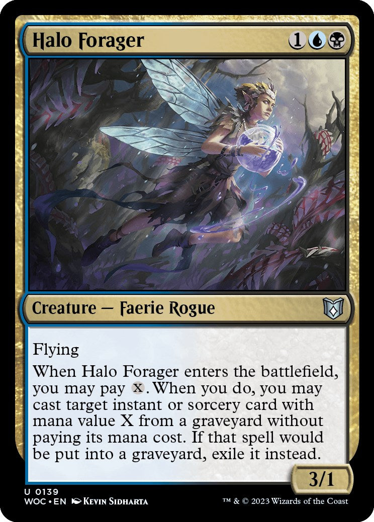 Halo Forager [Wilds of Eldraine Commander] - Destination Retro