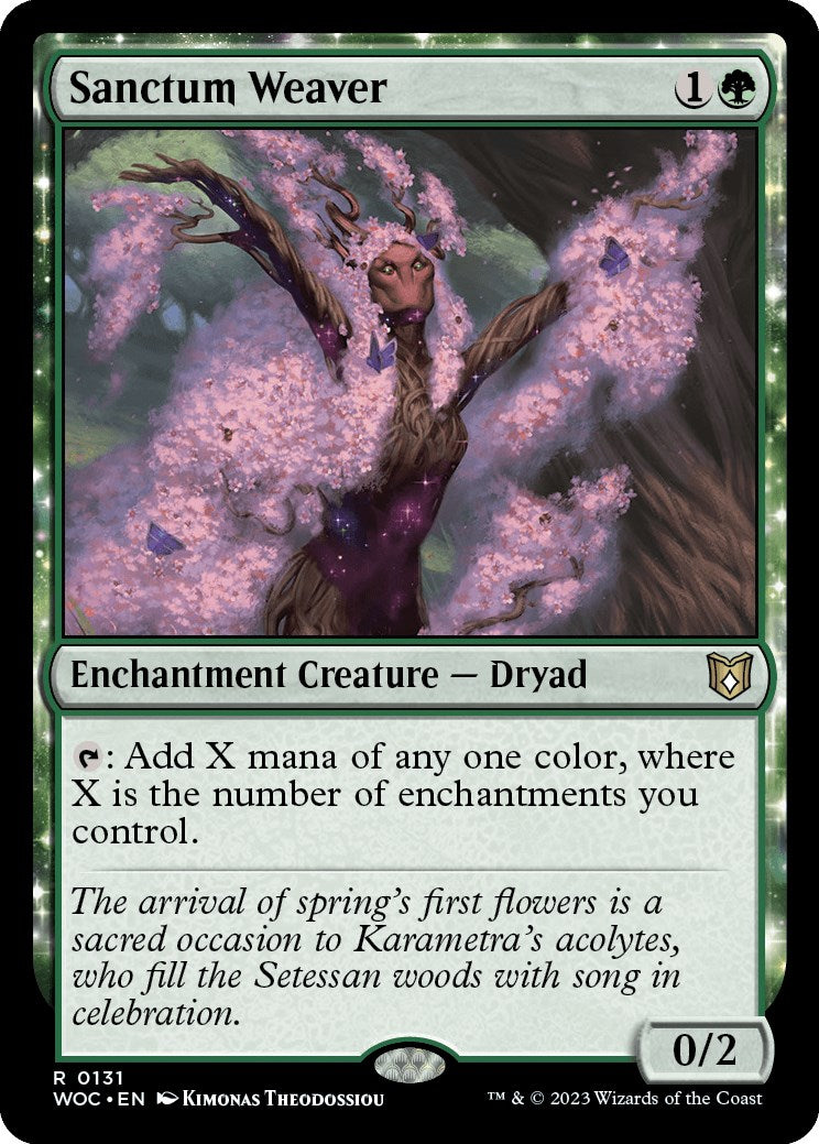 Sanctum Weaver [Wilds of Eldraine Commander] - Destination Retro