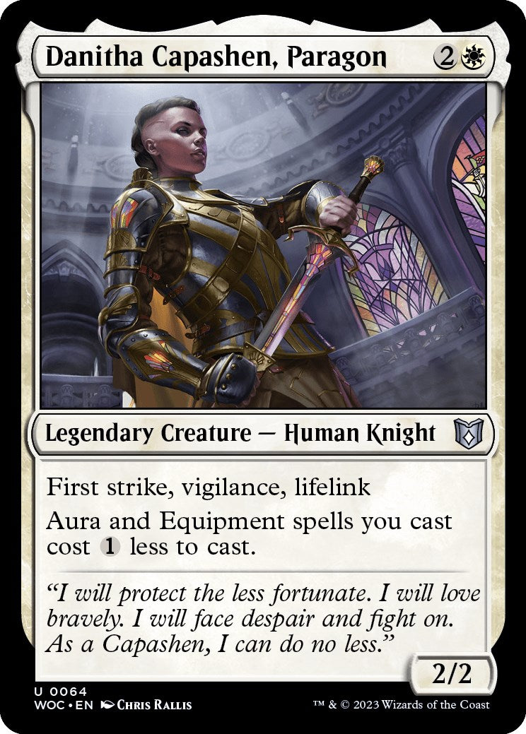 Danitha Capashen, Paragon [Wilds of Eldraine Commander] - Destination Retro