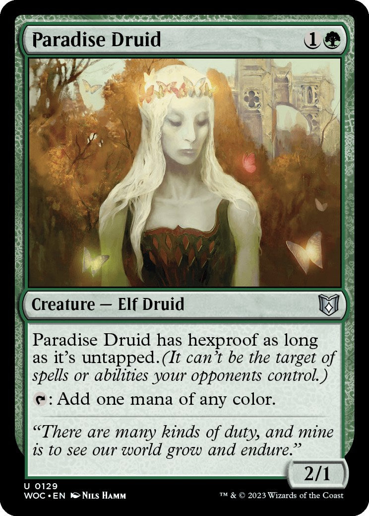 Paradise Druid [Wilds of Eldraine Commander] - Destination Retro