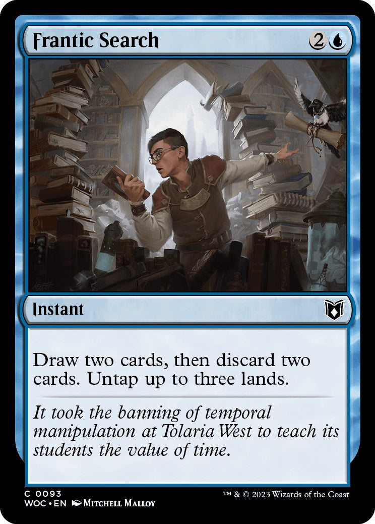 Frantic Search [Wilds of Eldraine Commander] - Destination Retro