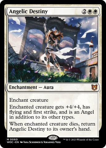 Angelic Destiny [Wilds of Eldraine Commander] - Destination Retro