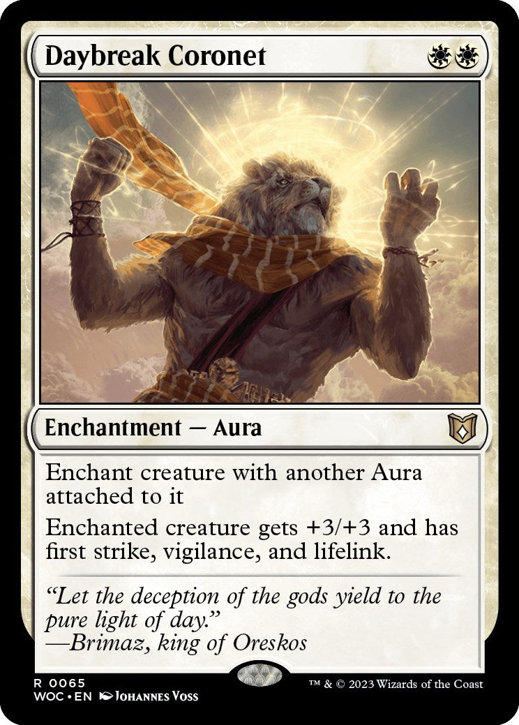 Daybreak Coronet [Wilds of Eldraine Commander] - Destination Retro