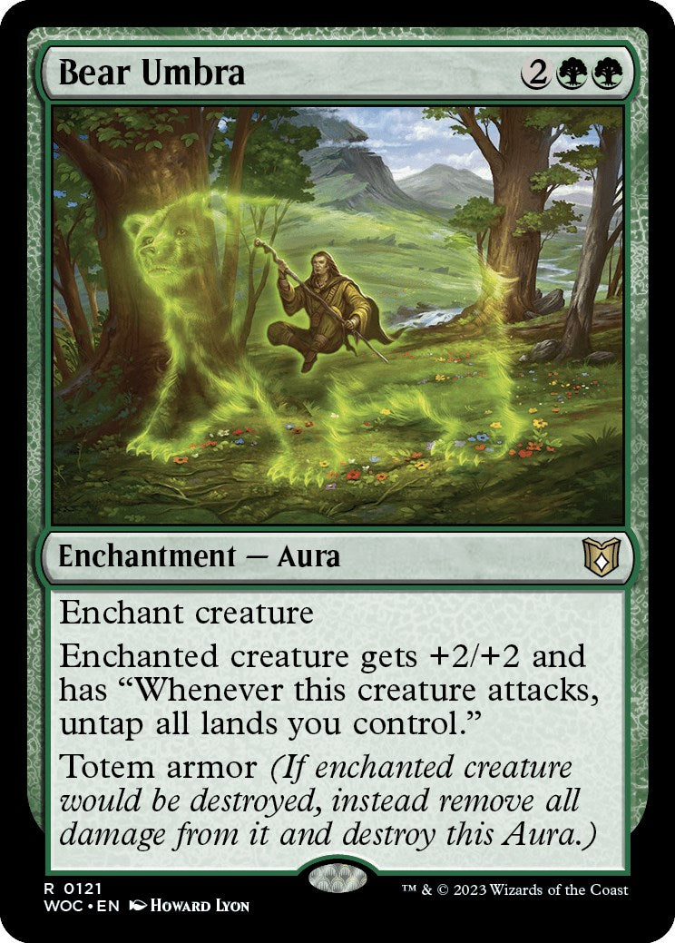 Bear Umbra [Wilds of Eldraine Commander] - Destination Retro