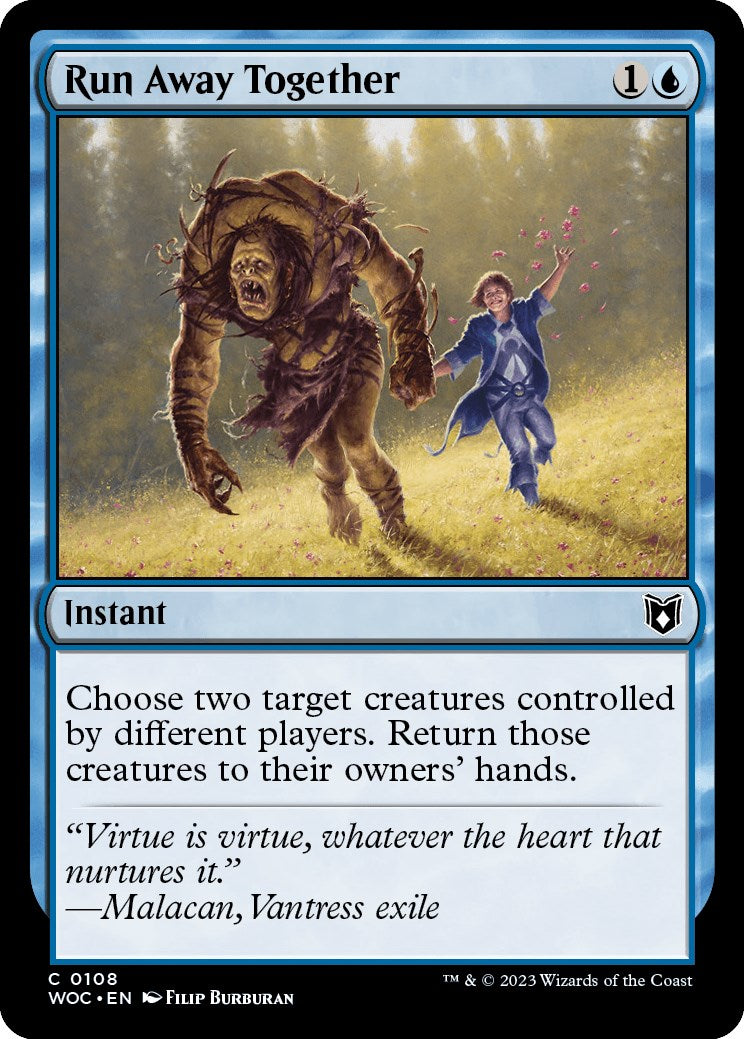 Run Away Together [Wilds of Eldraine Commander] - Destination Retro