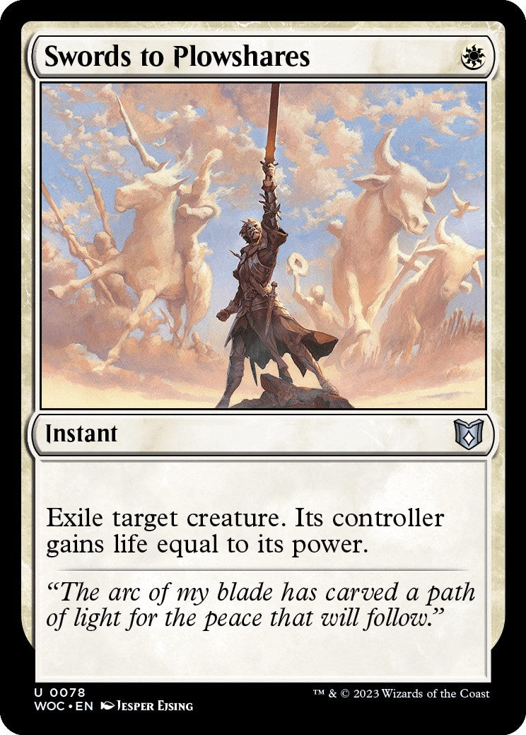 Swords to Plowshares [Wilds of Eldraine Commander] - Destination Retro