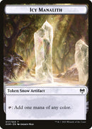 Elf Warrior // Icy Manalith Double-Sided Token [Kaldheim Tokens] - Destination Retro