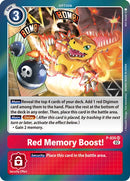 Red Memory Boost! [P-035] (Resurgence Booster) [Promotional Cards] - Destination Retro