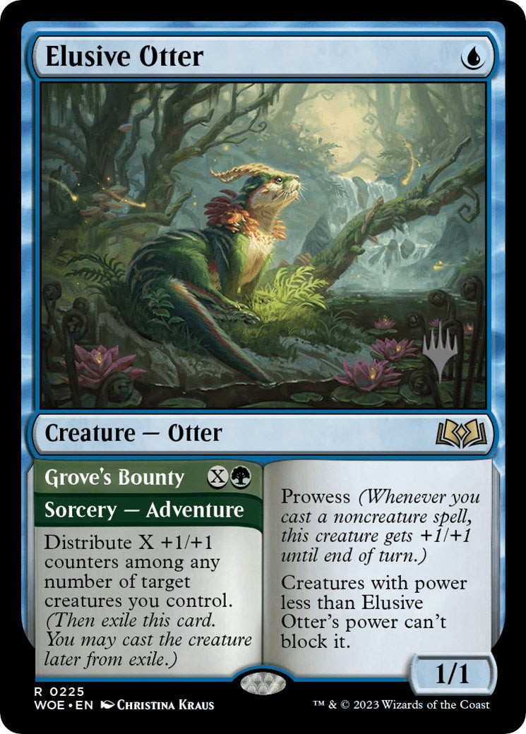 Elusive Otter // Grove's Bounty (Promo Pack) [Wilds of Eldraine Promos] - Destination Retro