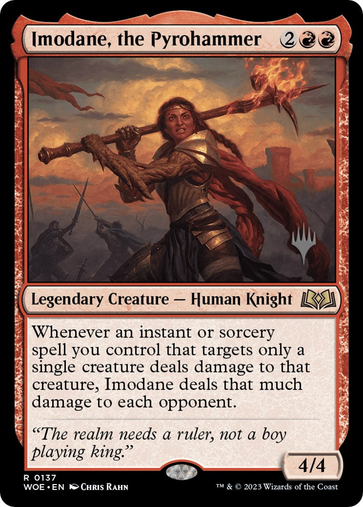 Imodane, the Pyrohammer (Promo Pack) [Wilds of Eldraine Promos] - Destination Retro