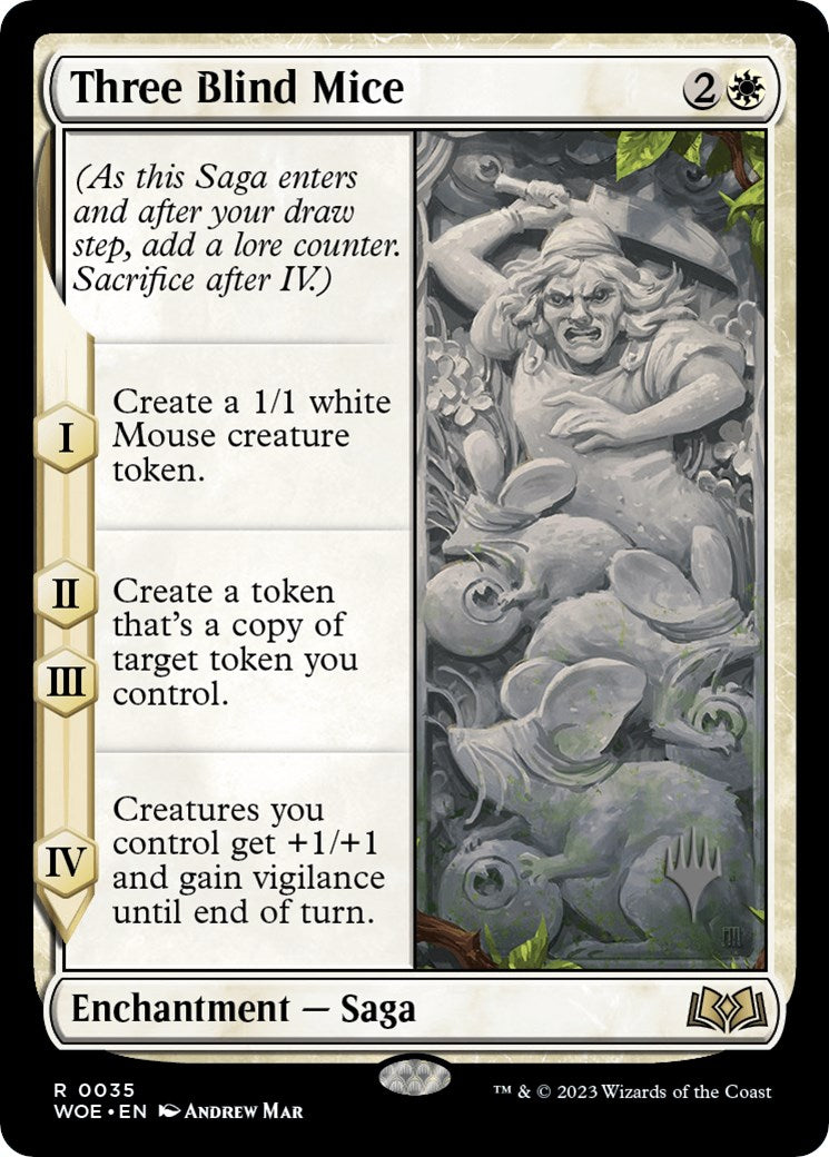 Three Blind Mice (Promo Pack) [Wilds of Eldraine Promos] - Destination Retro