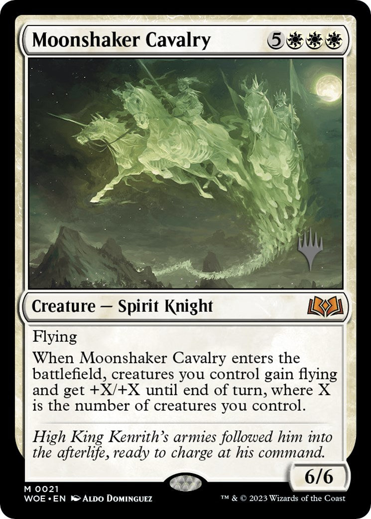 Moonshaker Cavalry (Promo Pack) [Wilds of Eldraine Promos] - Destination Retro