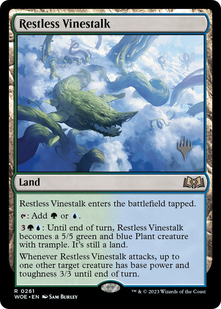 Restless Vinestalk (Promo Pack) [Wilds of Eldraine Promos] - Destination Retro