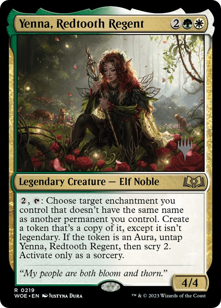 Yenna, Redtooth Regent (Promo Pack) [Wilds of Eldraine Promos] - Destination Retro