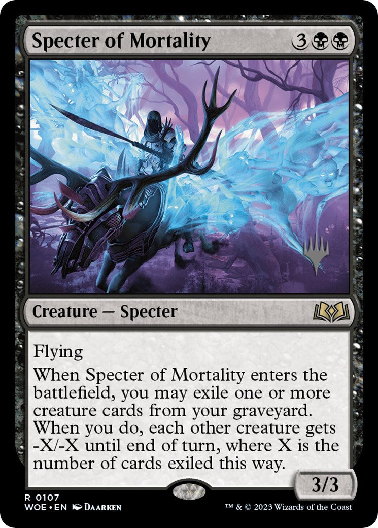 Specter of Mortality (Promo Pack) [Wilds of Eldraine Promos] - Destination Retro
