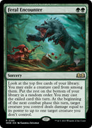 Feral Encounter (Promo Pack) [Wilds of Eldraine Promos] - Destination Retro