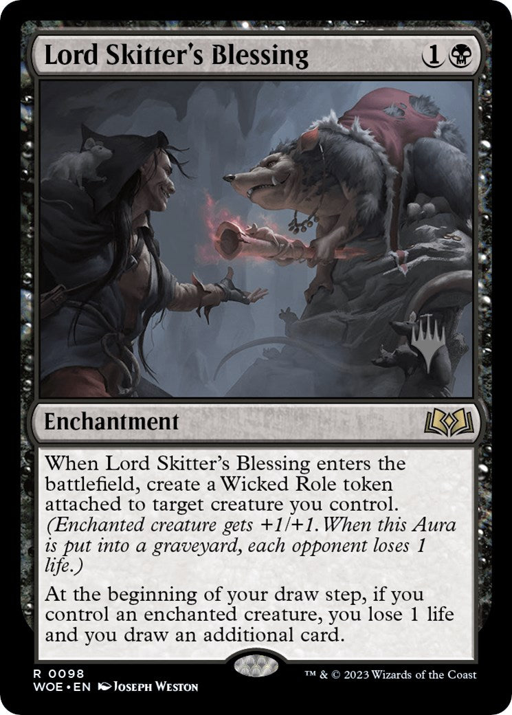 Lord Skitter's Blessing (Promo Pack) [Wilds of Eldraine Promos] - Destination Retro
