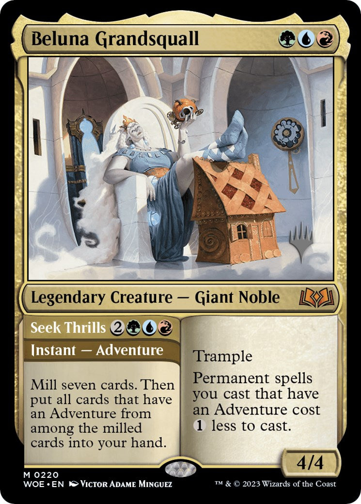 Beluna Grandsquall // Seek Thrills(Promo Pack) [Wilds of Eldraine Promos] - Destination Retro