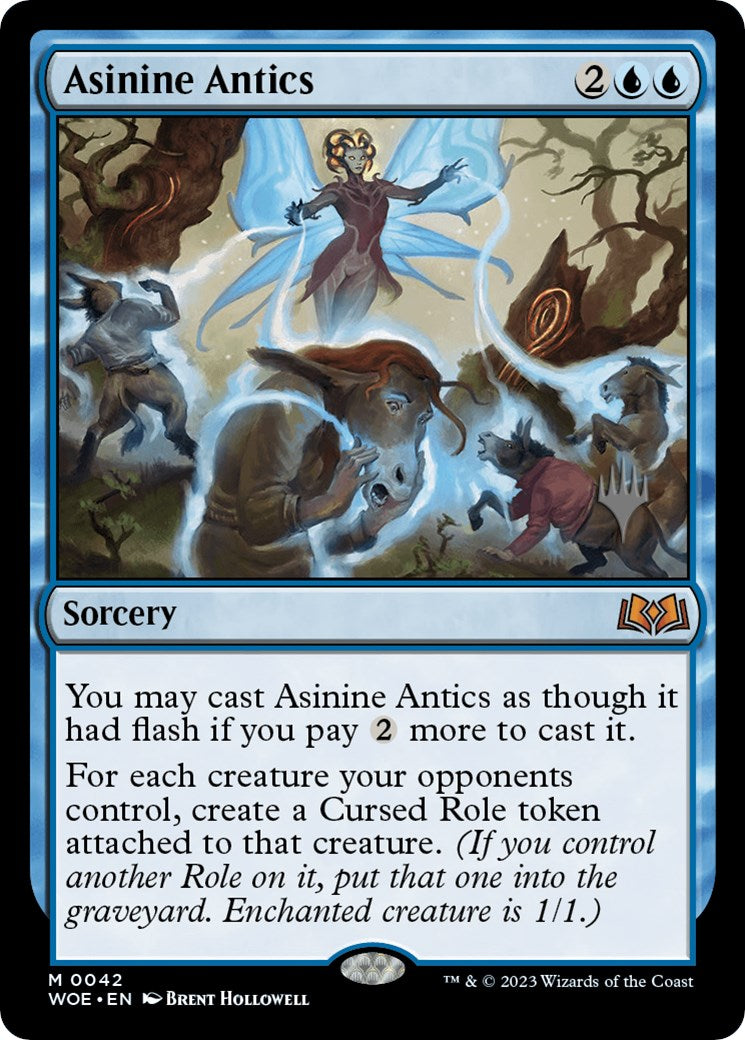 Asinine Antics (Promo Pack) [Wilds of Eldraine Promos] - Destination Retro