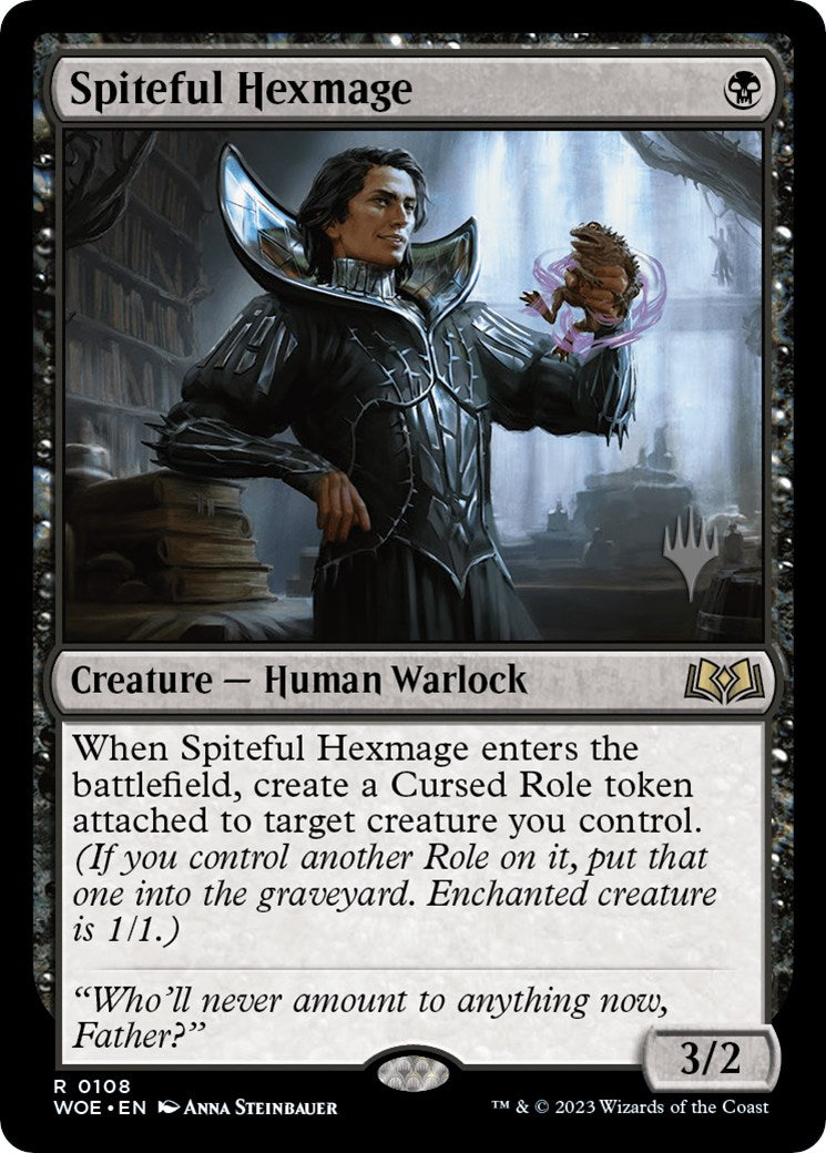 Spiteful Hexmage (Promo Pack) [Wilds of Eldraine Promos] - Destination Retro