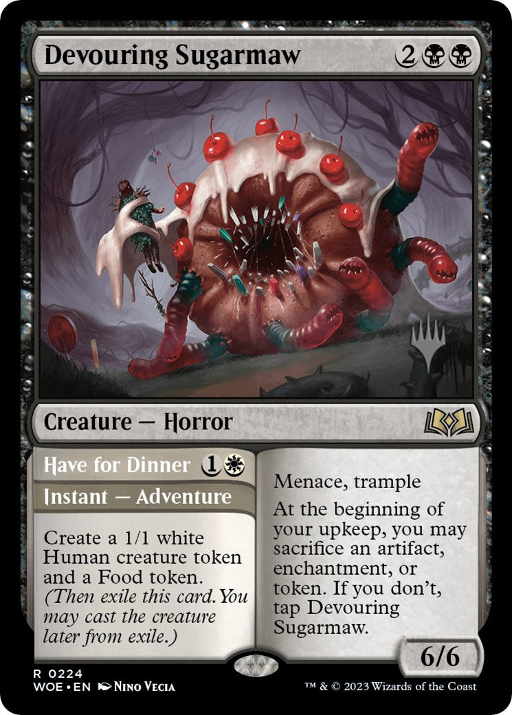 Devouring Sugarmaw // Have for Dinner(Promo Pack) [Wilds of Eldraine Promos] - Destination Retro