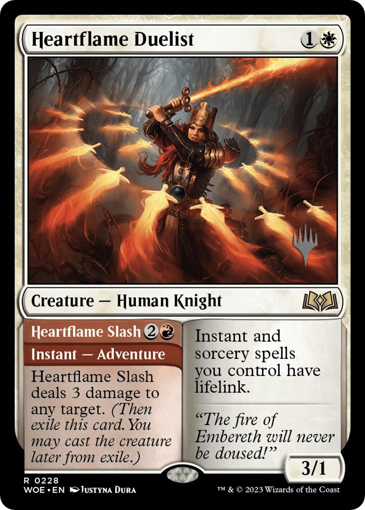 Heartflame Duelist // Heartflame Slash (Promo Pack) [Wilds of Eldraine Promos] - Destination Retro