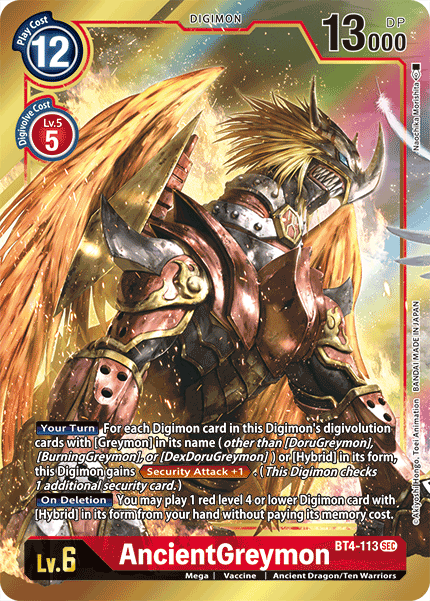 AncientGreymon [BT4-113] (Alternate Art) [Great Legend] - Destination Retro