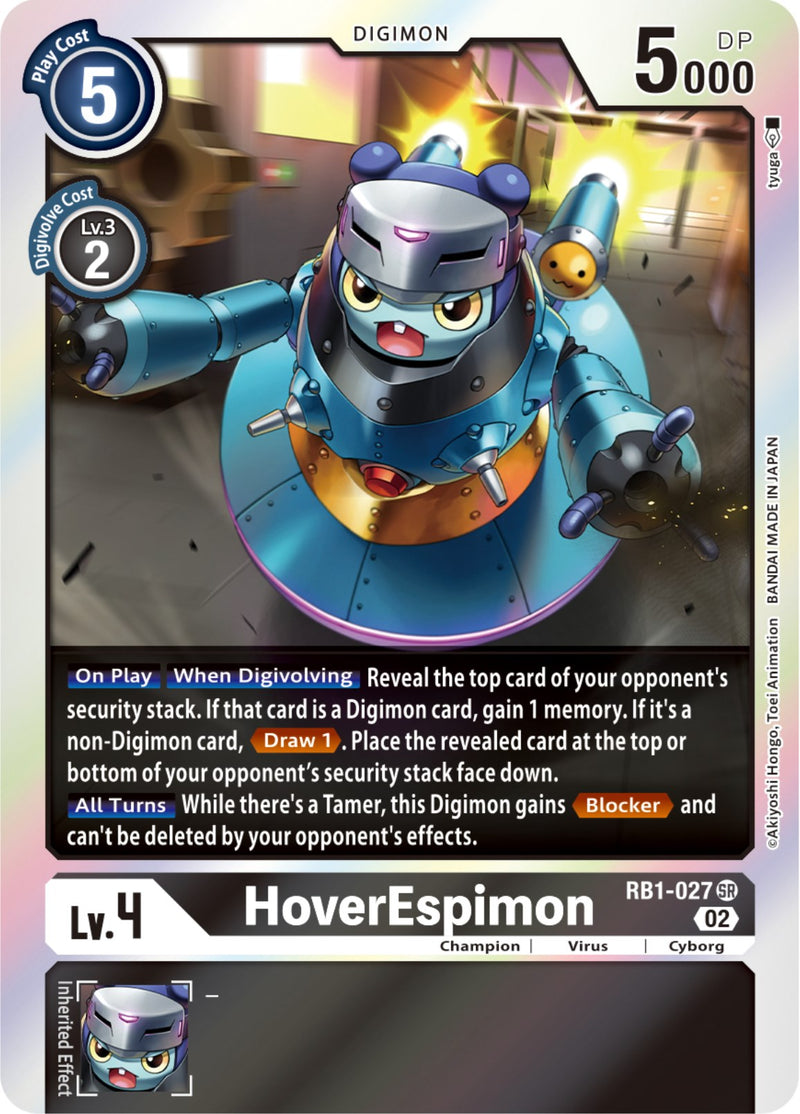 HoverEspimon [RB1-027] (Textured) [Resurgence Booster] - Destination Retro