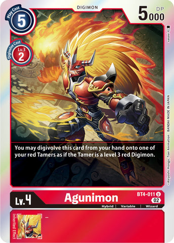 Agunimon [BT4-011] [Resurgence Booster] - Destination Retro