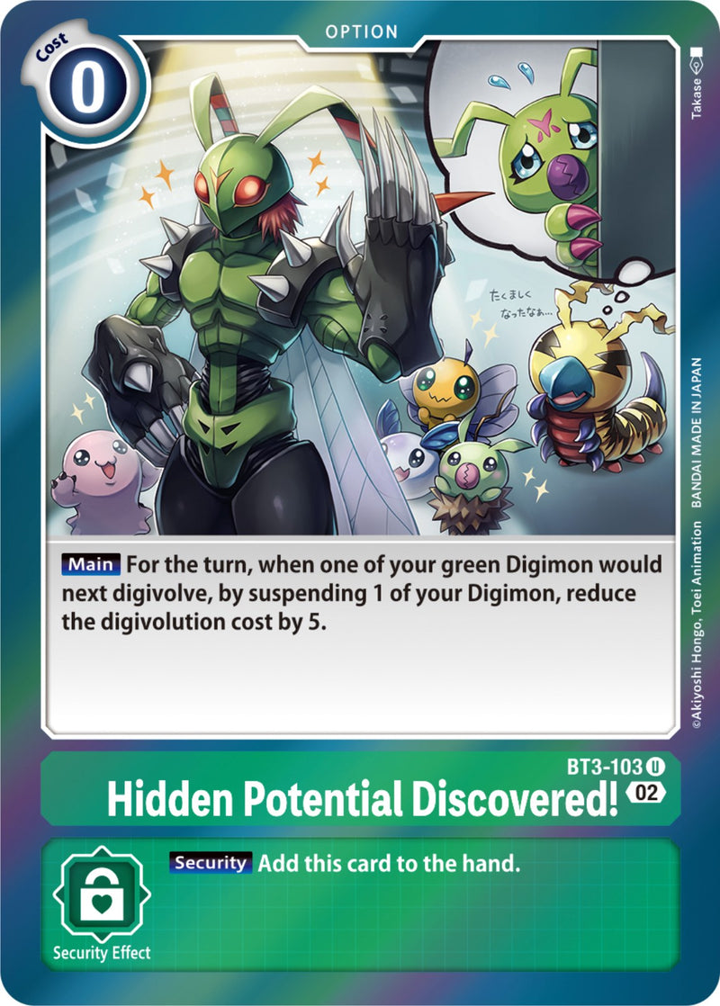 Hidden Potential Discovered! [BT3-103] [Resurgence Booster] - Destination Retro