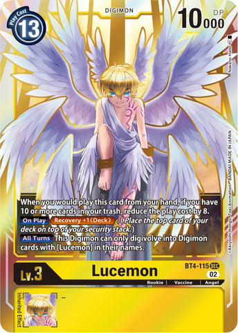 Lucemon [BT4-115] (Resurgence Booster Reprint) [Resurgence Booster] - Destination Retro