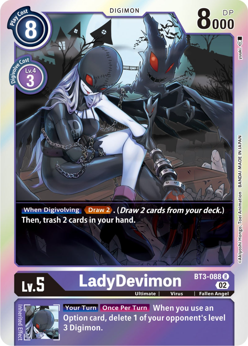 LadyDevimon [BT3-088] (Resurgence Booster Reprint) [Resurgence Booster] - Destination Retro