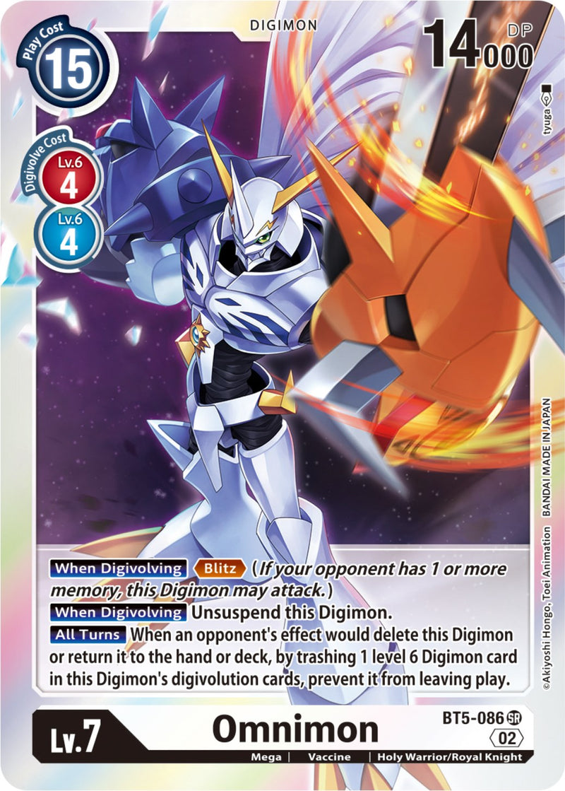Omnimon [BT5-086] (Resurgence Booster Reprint) [Resurgence Booster] - Destination Retro