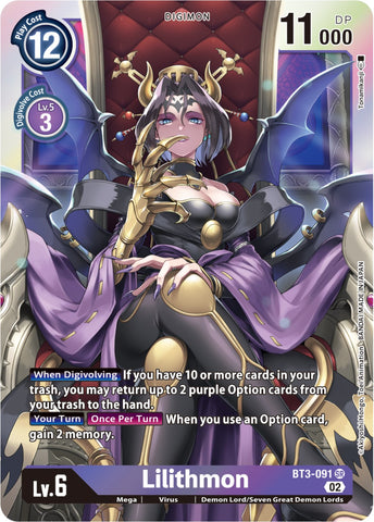 Lilithmon [BT3-091] (Resurgence Booster Reprint) [Resurgence Booster] - Destination Retro