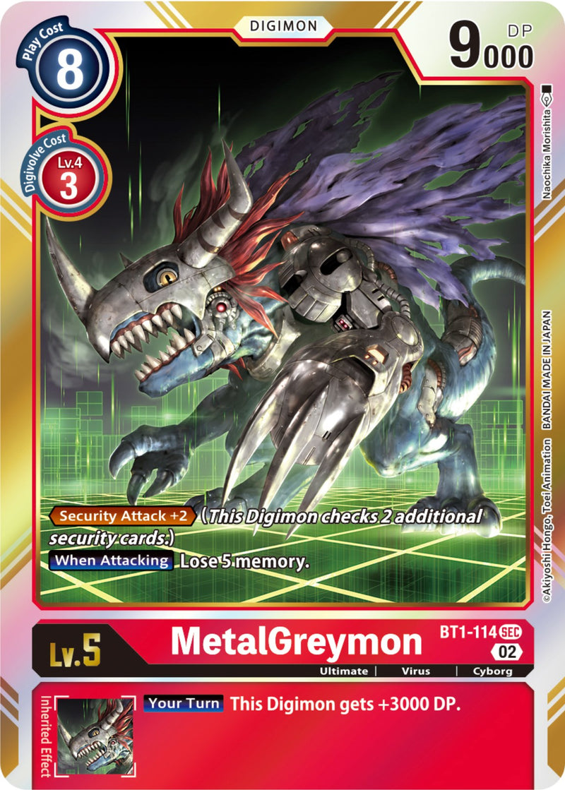 MetalGreymon [BT1-114] (Resurgence Booster Reprint) [Resurgence Booster] - Destination Retro