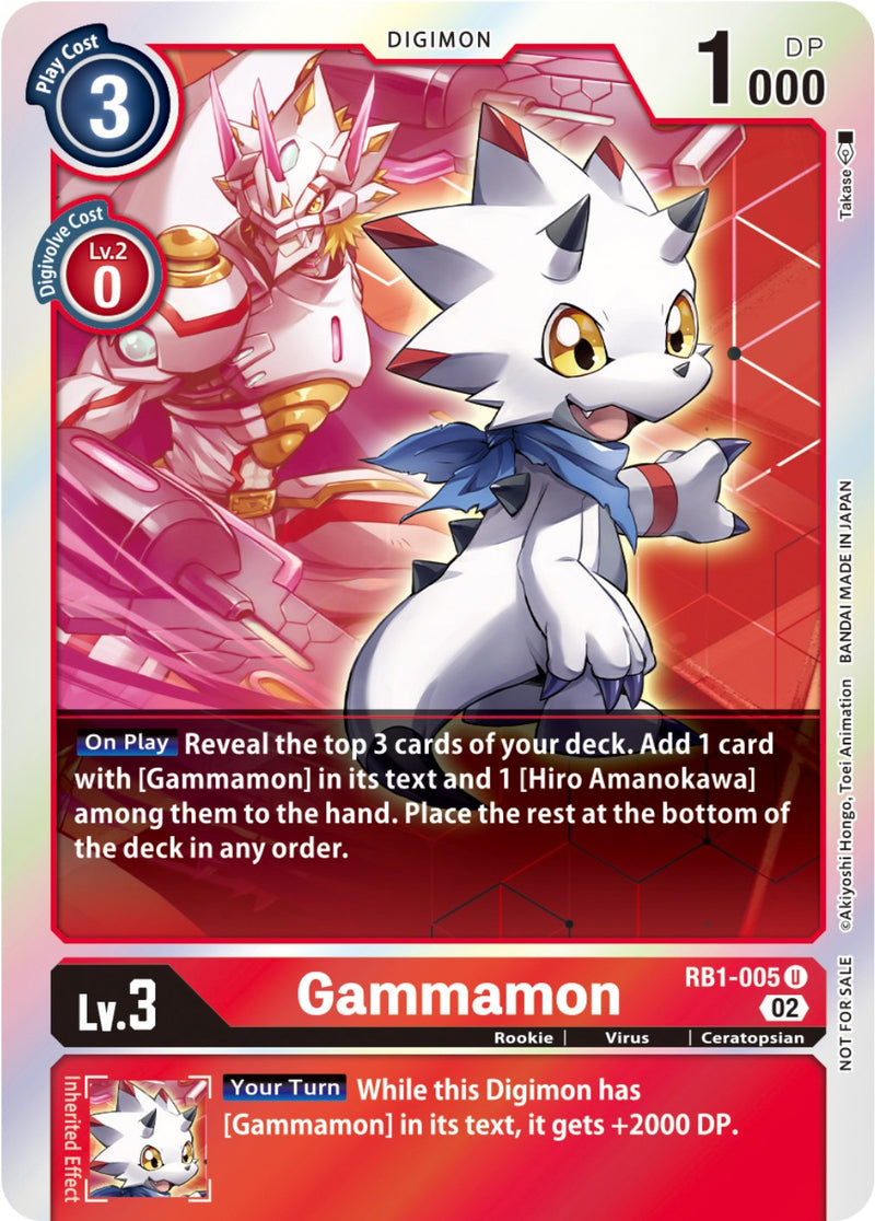 Gammamon [RB1-005] (Box Topper) [Resurgence Booster] - Destination Retro