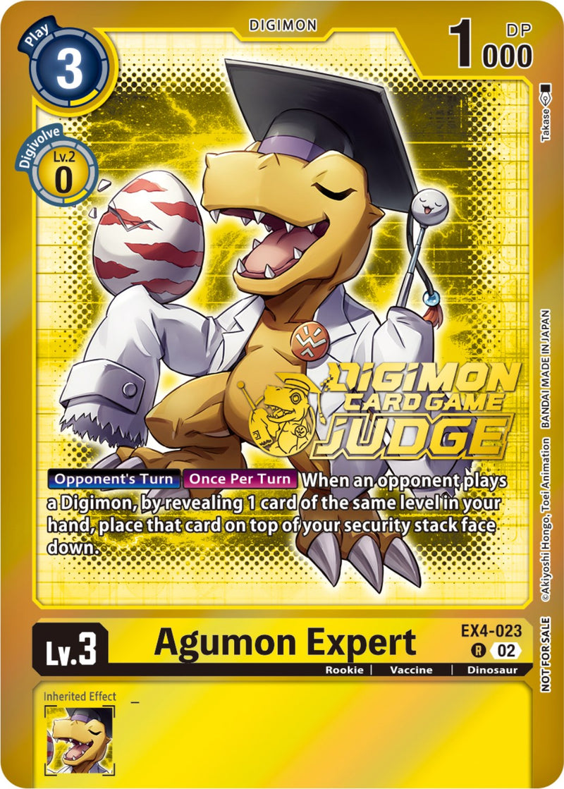 Agumon Expert [EX4-023] (Judge Pack 4) [Alternative Being Booster Promos] - Destination Retro