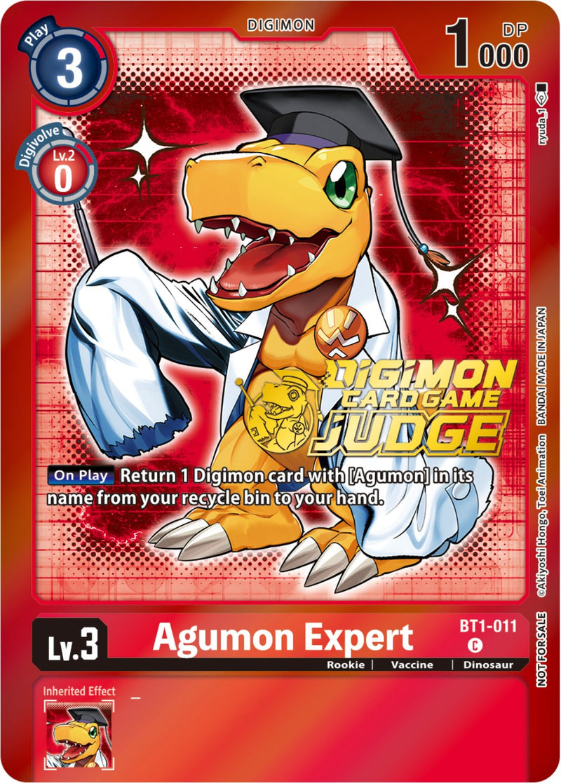 Agumon Expert [BT1-011] (Judge Pack 4) [Release Special Booster Promos] - Destination Retro