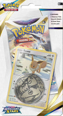 Pokémon TCG: Sword & Shield - Brilliant Stars - Blister Pack - Single Booster - Eevee Promo Card - Destination Retro