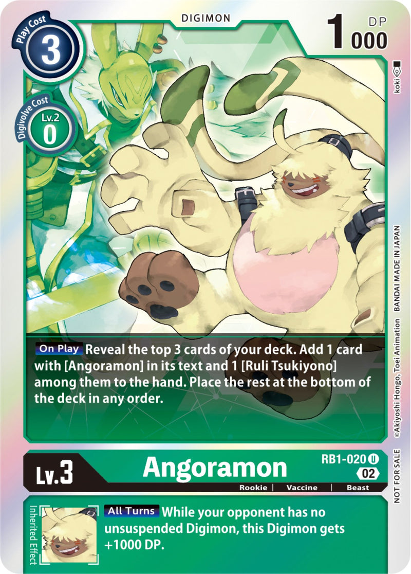 Angoramon [RB1-020] (Box Topper) [Resurgence Booster] - Destination Retro