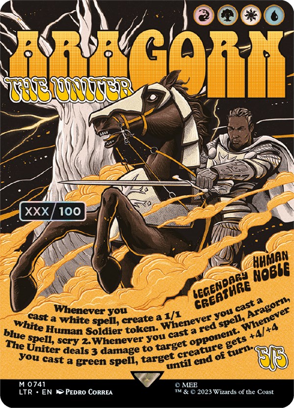Aragorn, the Uniter (Borderless Poster) (Serialized) [The Lord of the Rings: Tales of Middle-Earth] - Destination Retro