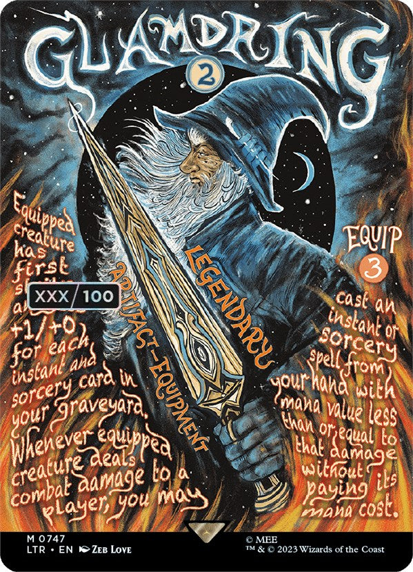 Glamdring (Borderless Poster) (Serialized) [The Lord of the Rings: Tales of Middle-Earth] - Destination Retro