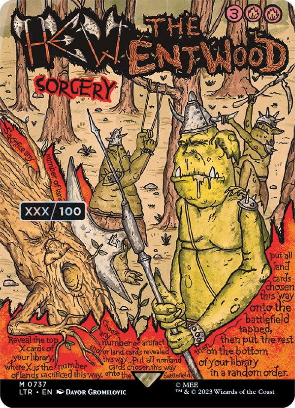 Hew the Entwood (Borderless Poster) (Serialized) [The Lord of the Rings: Tales of Middle-Earth] - Destination Retro