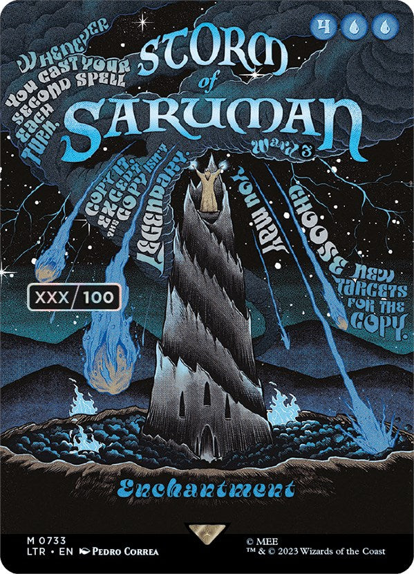 Storm of Saruman (Borderless Poster) (Serialized) [The Lord of the Rings: Tales of Middle-Earth] - Destination Retro