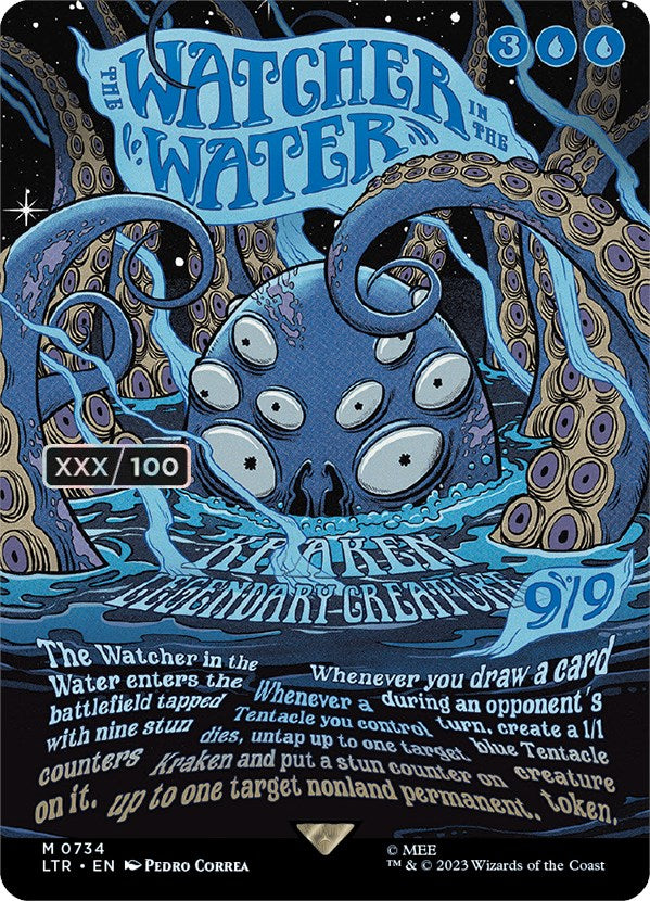 The Watcher in the Water (Borderless Poster) (Serialized) [The Lord of the Rings: Tales of Middle-Earth] - Destination Retro