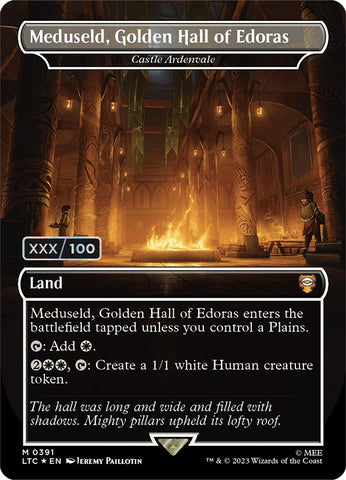 Meduseld, Golden Hall of Edoras - Castle Ardenvale (Borderless) (Serialized) [The Lord of the Rings: Tales of Middle-Earth Commander] - Destination Retro