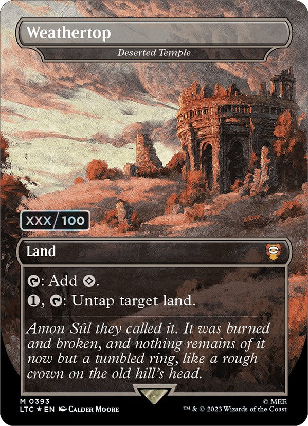 Weathertop - Deserted Temple (Serialized) [The Lord of the Rings: Tales of Middle-Earth Commander] - Destination Retro