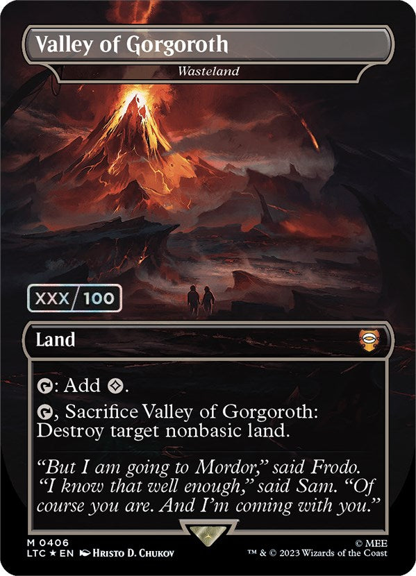 Valley of Gorgoroth - Wasteland (Serialized) [The Lord of the Rings: Tales of Middle-Earth Commander] - Destination Retro