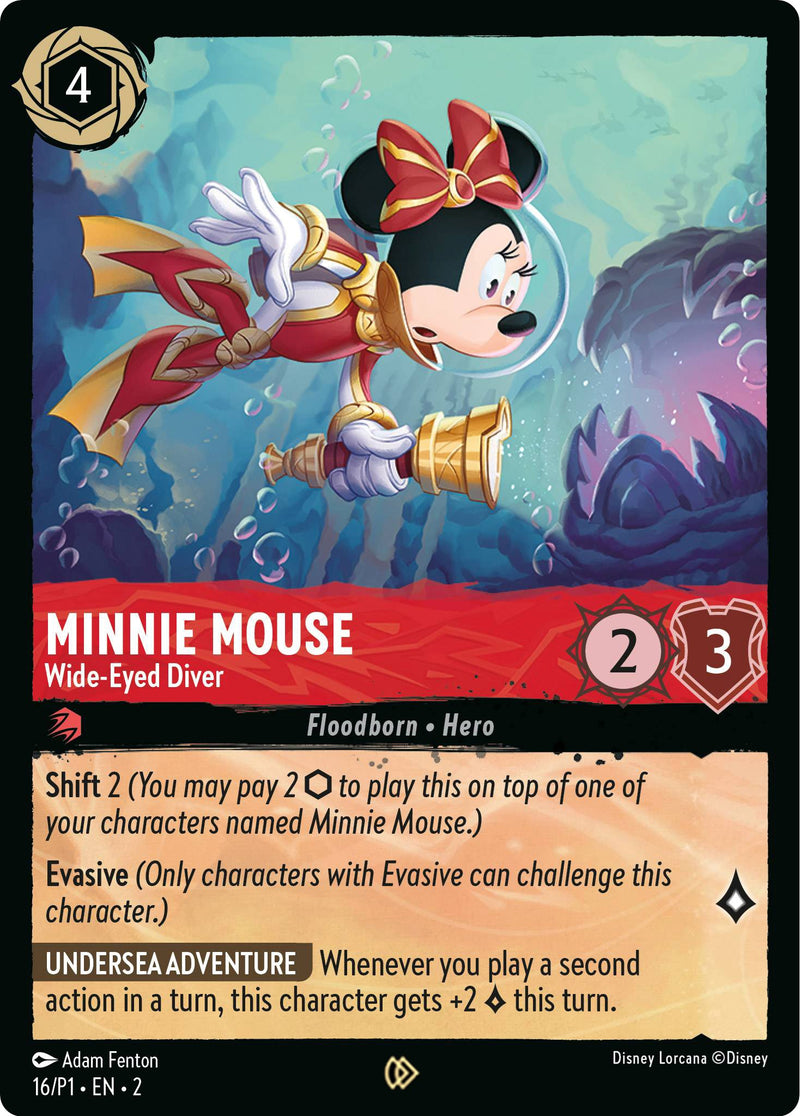 Minnie Mouse - Wide-Eyed Diver (16) [Promo Cards] - Destination Retro